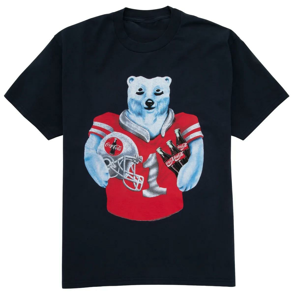Coca-Cola Football Polar Bear Unisex T-Shirt | Coca-Cola Store