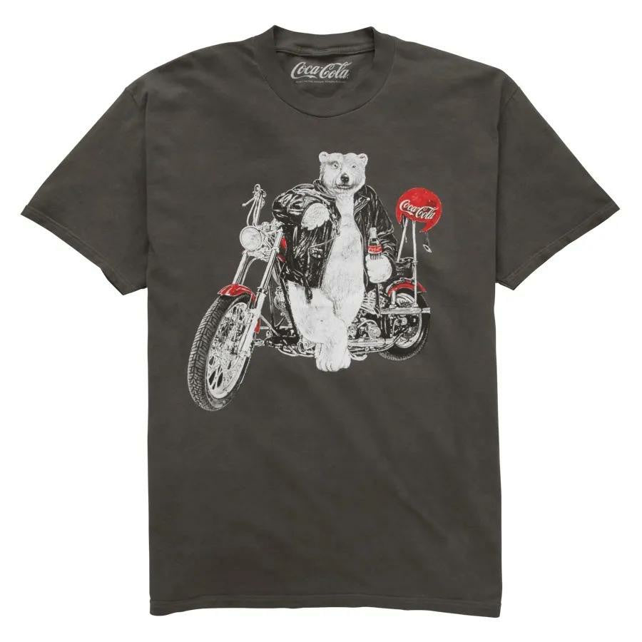 Coca-Cola Polar Bear Motorcycle Unisex Tee | Coca-Cola Store
