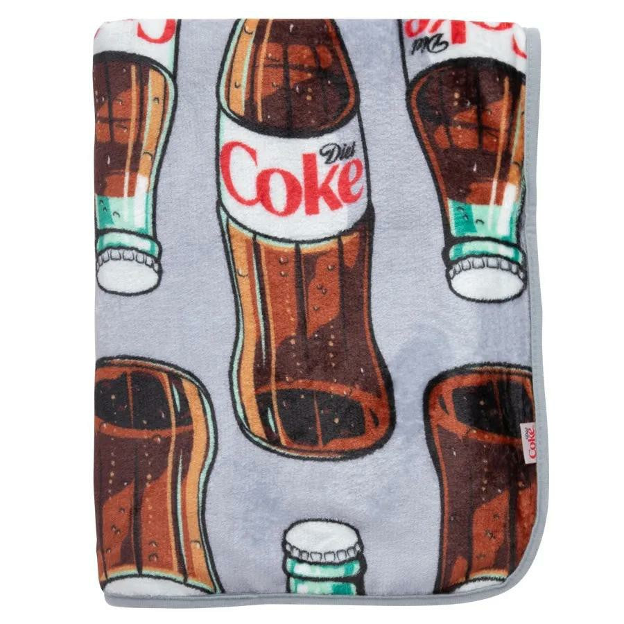 Diet Coke Bottles Plush Blanket | Coca-Cola Store