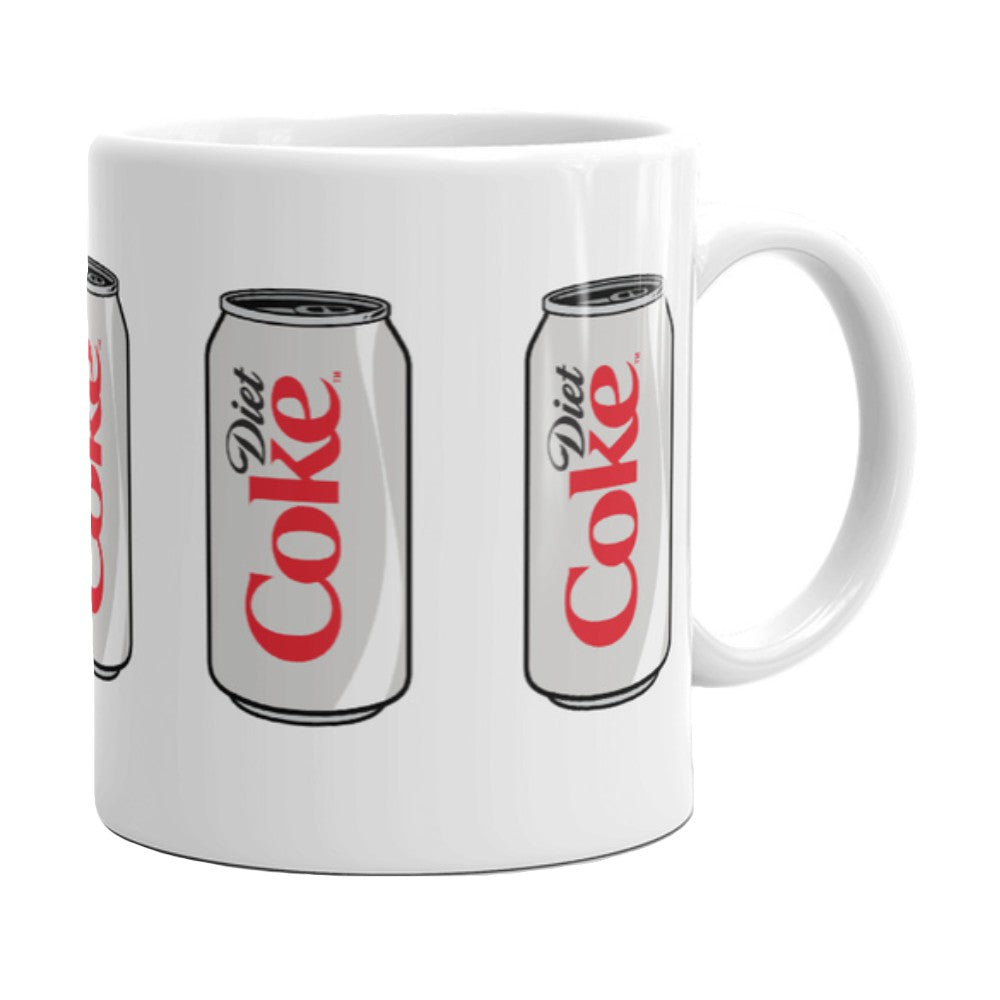 Diet Coke Can Design Mug – 11oz White Ceramic Drinkware | Coca-Cola Store