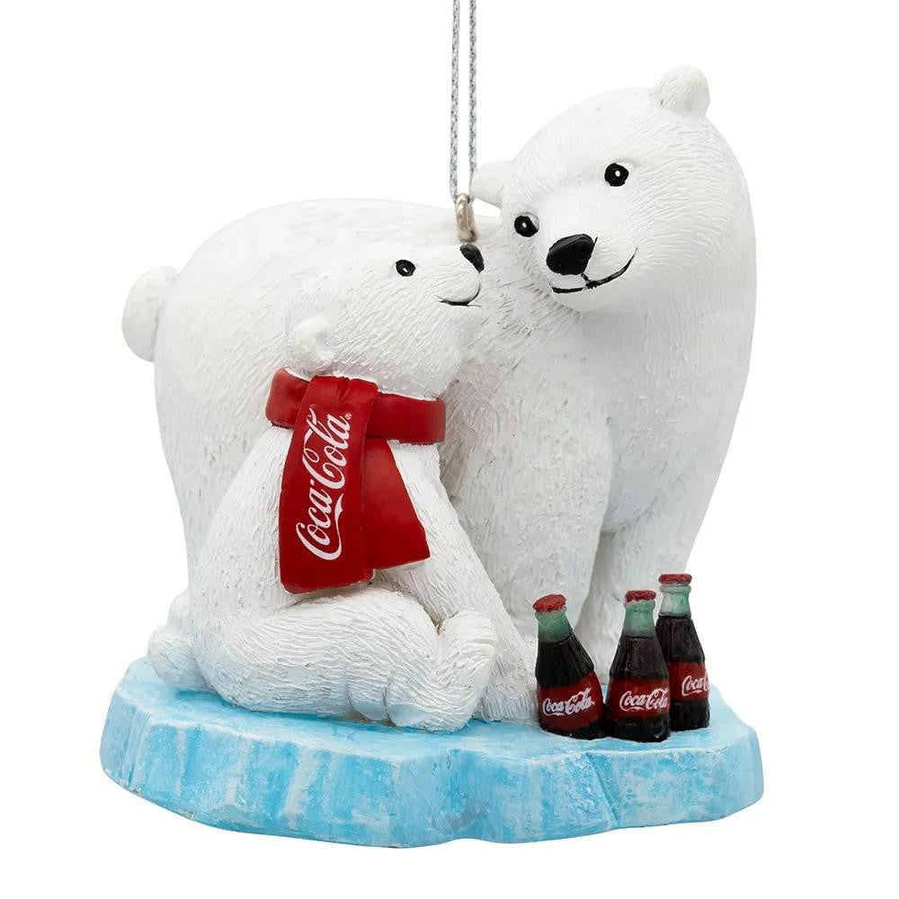 Coca Cola Polar Bears on Ice Resin Ornament | Coca-Cola Store