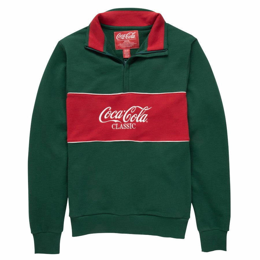 Coca-Cola Crafted Sport 1/4 Zip Unisex Fleece | Coca-Cola Store