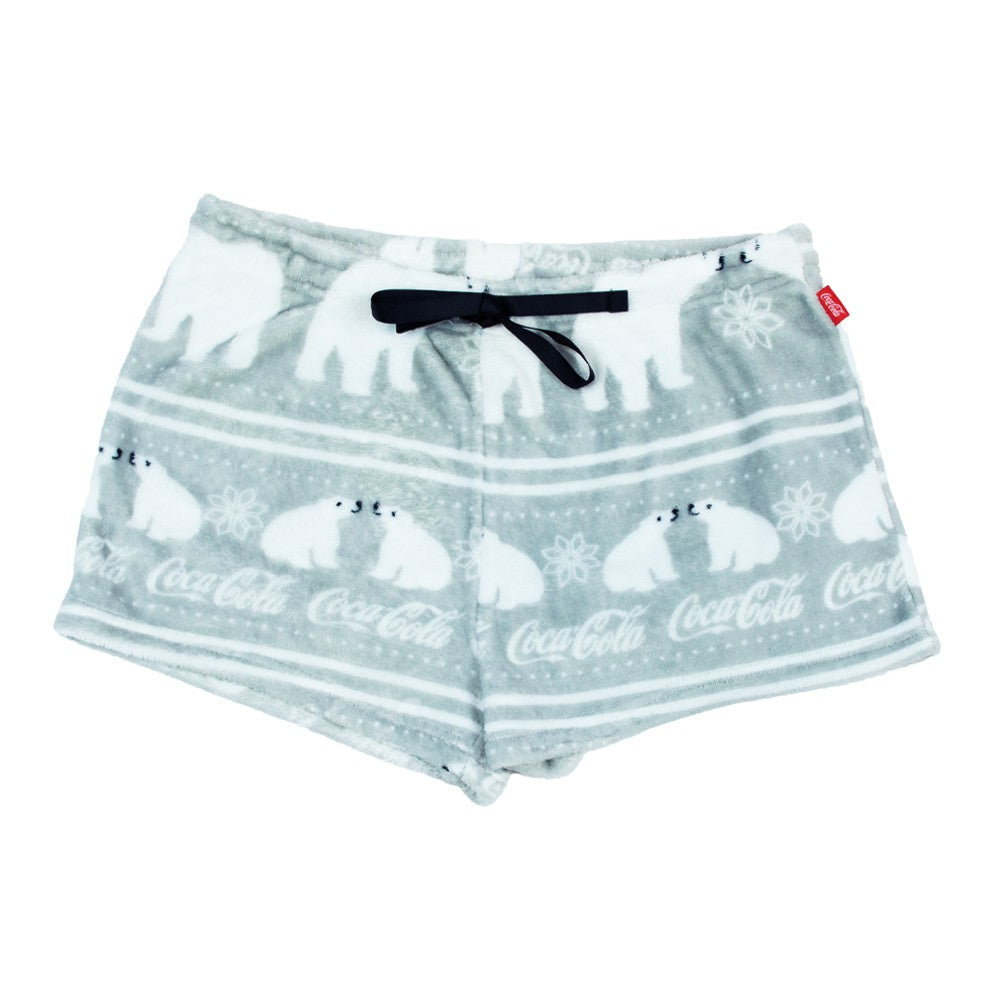 Coca-Cola Polar Bear Women's Minky Shorts | Coca-Cola Store