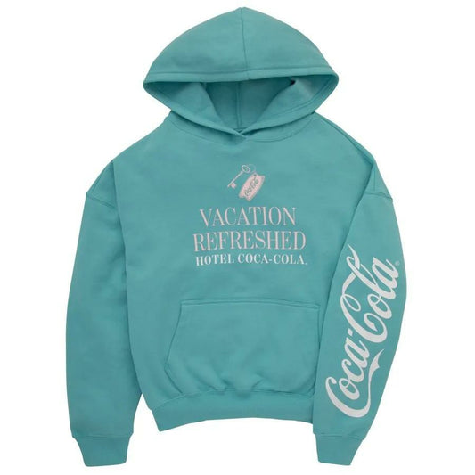 Coca‑Cola Blue Vacation Women’s Hoodie | Graphic Pullover | Coca-Cola Store