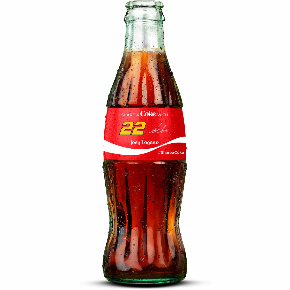 Joey Logano NASCAR Championship Coca-Cola Bottle | Coca-Cola Store