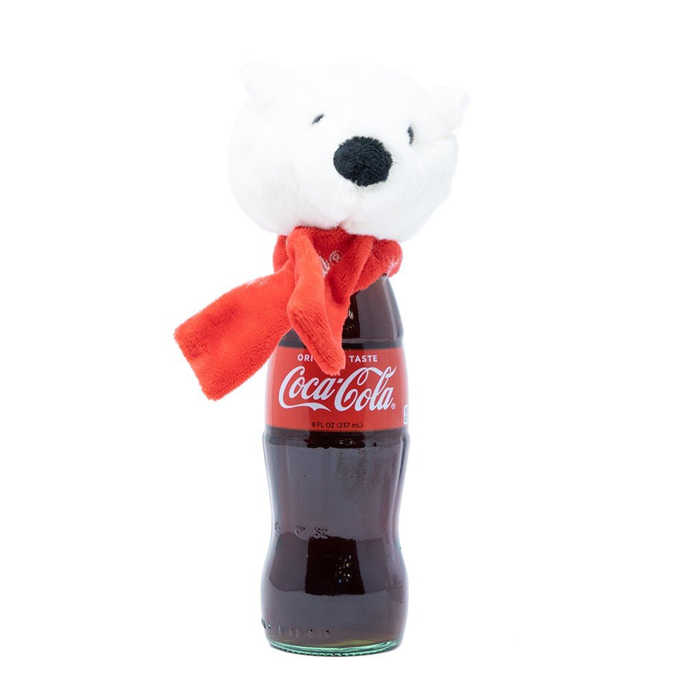 Coca-Cola Polar Bear Plush Bottle Topper | Coca-Cola Store