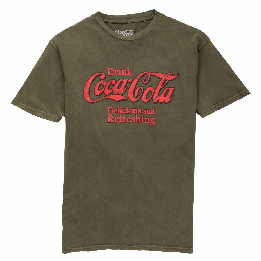 Coca-Cola D&R Vintage Olive Unisex Tee | Coca-Cola Store