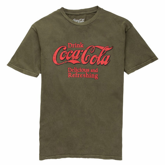Coca-Cola D&R Vintage Olive Unisex Tee | Coca-Cola Store