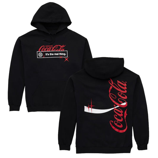 Coca-Cola Global Sports Real Thing Unisex Black Hoodie | Coca-Cola Store