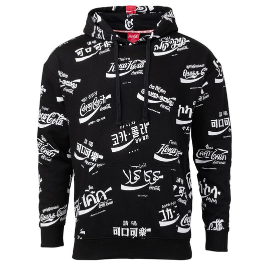 Coca-Cola All Over Language Unisex Hoodie | Coca-Cola Store