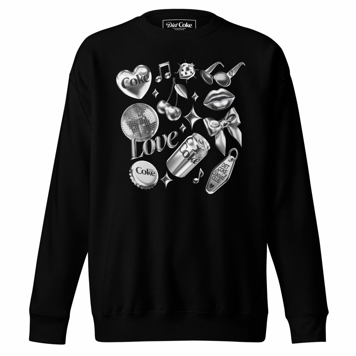 Diet Coke Chrome Sweatshirt | Coca-Cola Store