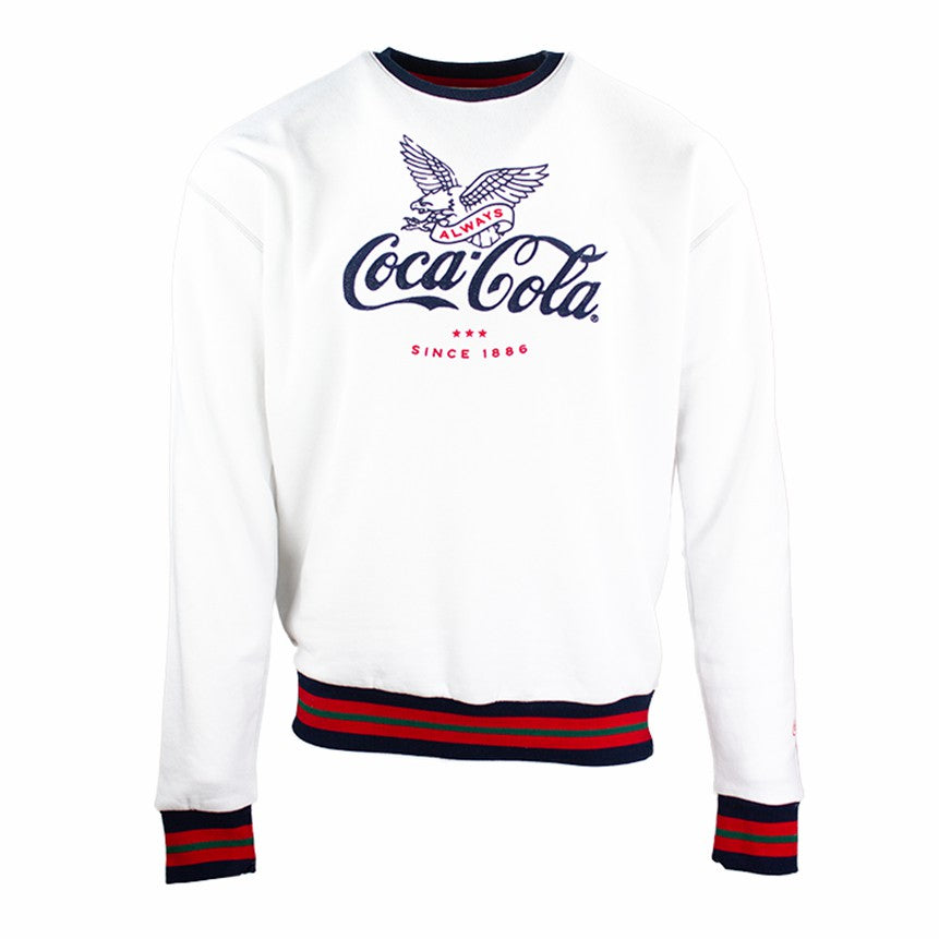 Coca-Cola Legend Men's Ringer Crew Fleece | Coca-Cola Store