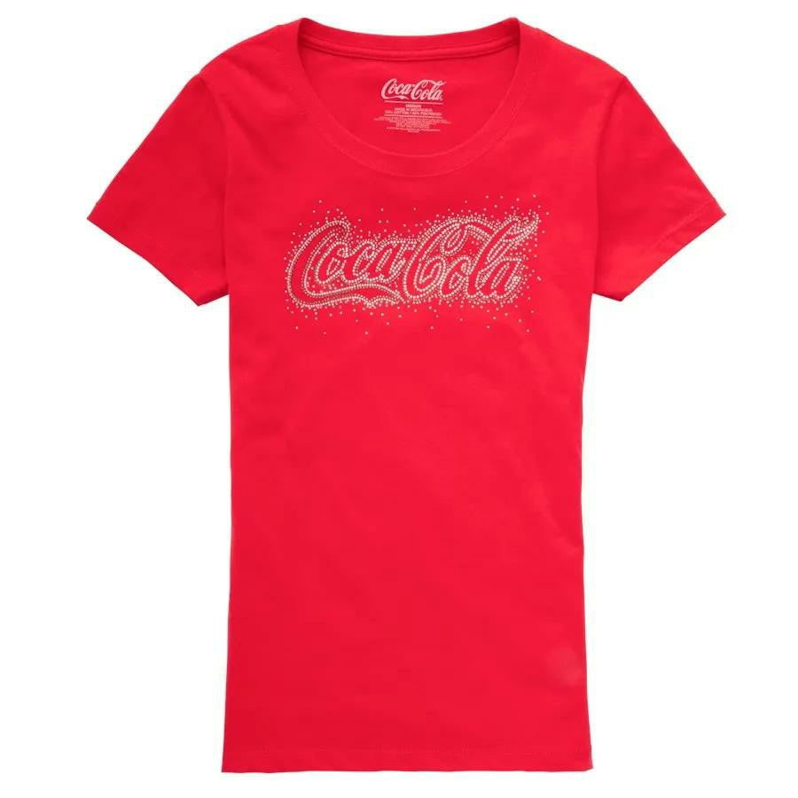 Coca-Cola Tonal Script Women's Red Tee | Coca-Cola Store
