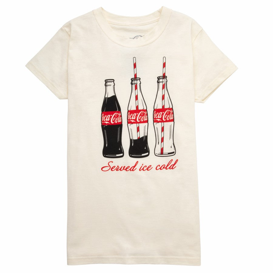 Coca-Cola Junior Women's Bottle Straw Tee | Coca-Cola Store