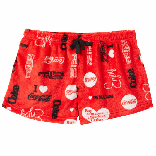 Coca-Cola Love Women's Minky Shorts | Coca-Cola Store