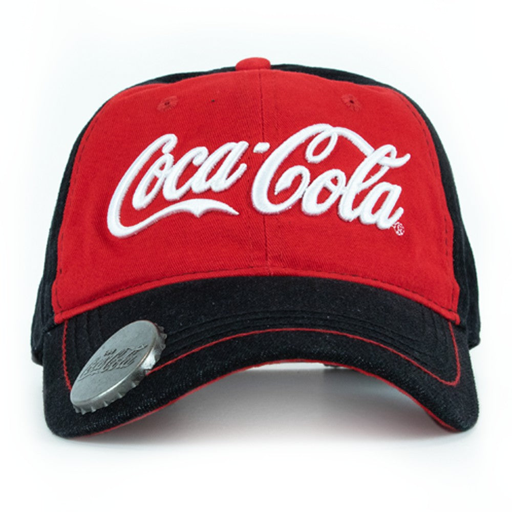 Coca-Cola Script Denim Baseball Cap with Bottle Opener | Coca-Cola Store