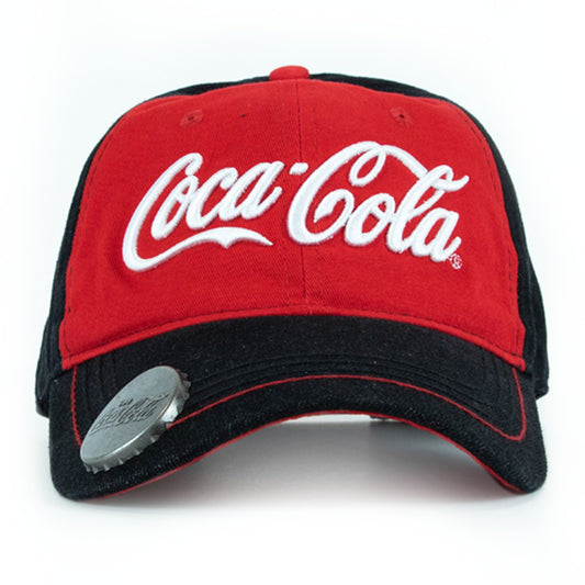 Coca-Cola Script Denim Baseball Cap with Bottle Opener | Coca-Cola Store
