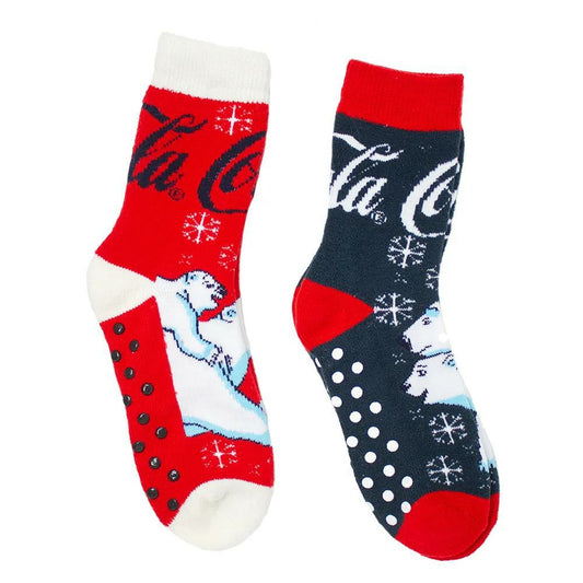 Coca-Cola Polar Bear Women's  Slipper Socks- 2PK | Coca-Cola Store