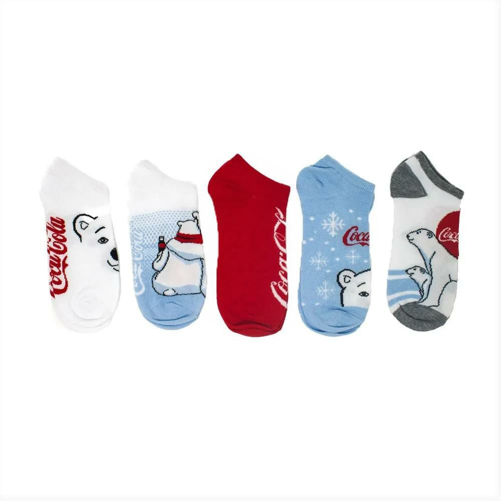 Coca-Cola Polar Bear Women's Shoe Liner Socks- 5pk | Coca-Cola Store