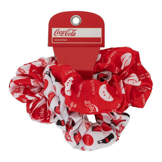 Coca-Cola Red White Scrunchie 3pk | Coca-Cola Store