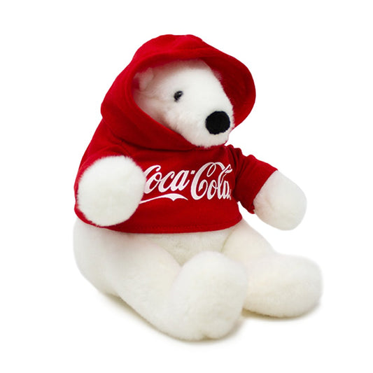 Coca-Cola Polar Bear Plush W/Hoodie 6" | Coca-Cola Store