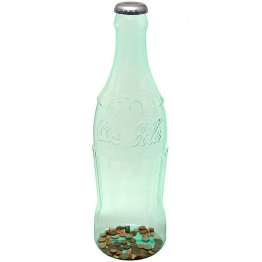 Coca-Cola Large Green Bottle Coin Bank 20" | Coca-Cola Store