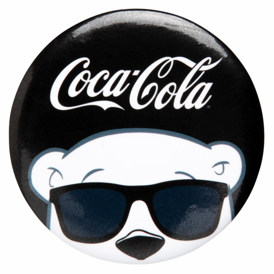 Coca-Cola Polar Bear Shades Button | Coca-Cola Store