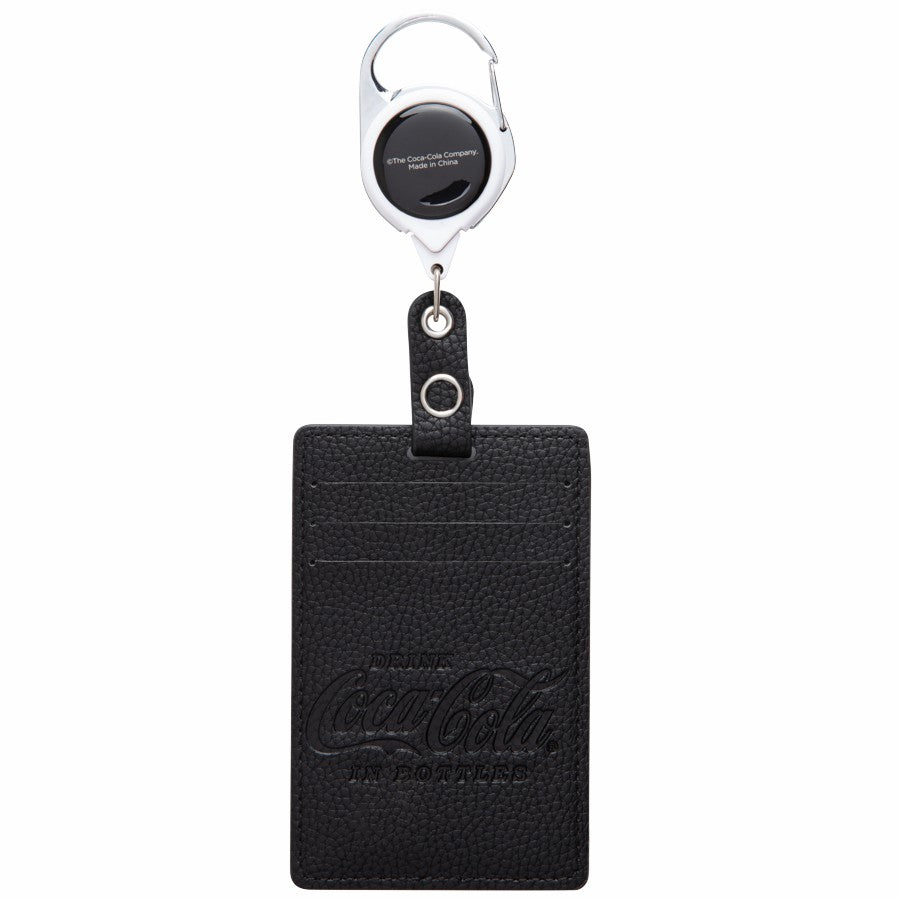 Coca-Cola Script Embossed Badge Holder | Coca-Cola Store