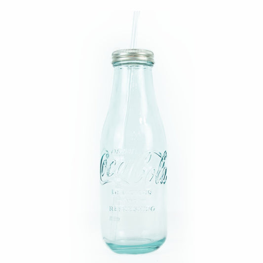 Coca-Cola Recycled Glass Bottle W/Lid 20oz. | Coca-Cola Store