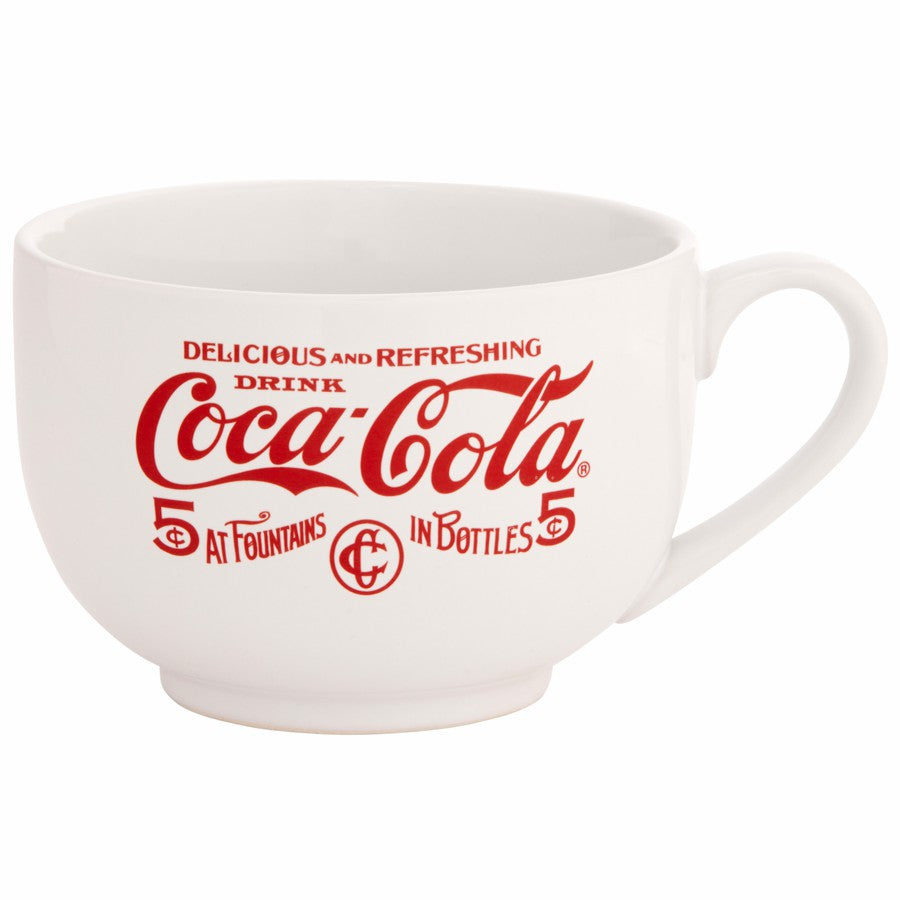 Coca-Cola 5 Cent Soup Mug White | Coca-Cola Store
