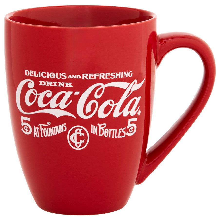 Coca-Cola 5¢ Mug – Red Ceramic Vintage Drinkware | Coca-Cola Store