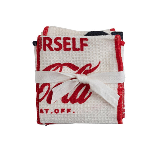 Coca-Cola Set of 3 Waffle Dish Cloths | Coca-Cola Store