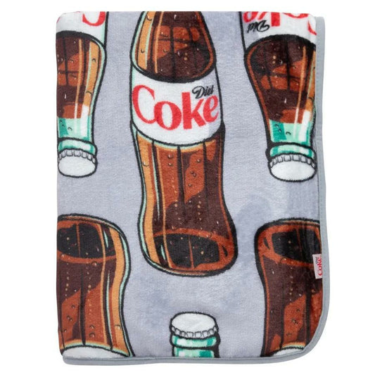 Diet Coke Bottles Plush Blanket | Coca-Cola Store