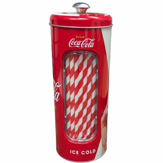 Coca-Cola Galvanized Tin Bottle Straw Holder | Coca-Cola Store