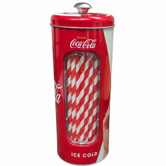 Coca-Cola Galvanized Tin Bottle Straw Holder | Coca-Cola Store