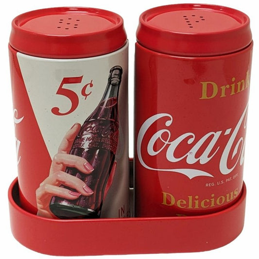 Coca-Cola Galvanized Tin Salt/Pepper Shakers | Coca-Cola Store