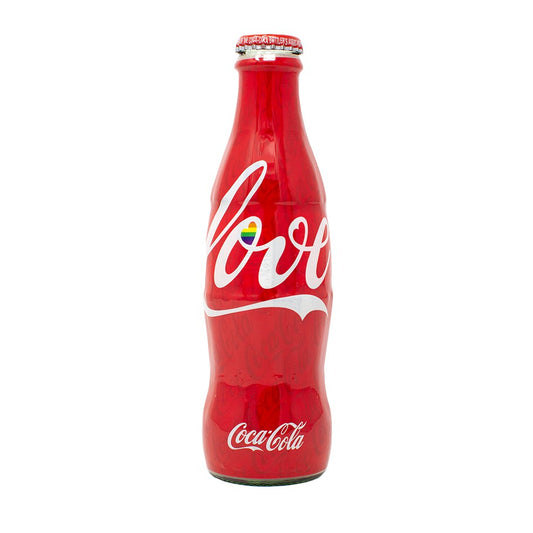 Coca-Cola Pride Love Script 8 oz Filled Bottle | Coca-Cola Store