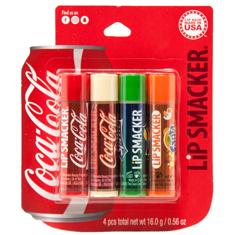 Coca-Cola Multi Brands Lip Balm Quad Pack | Coca-Cola Store