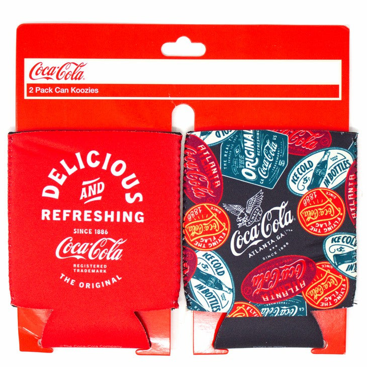 Coca-Cola Red Patches Coozies - 2PK | Coca-Cola Store