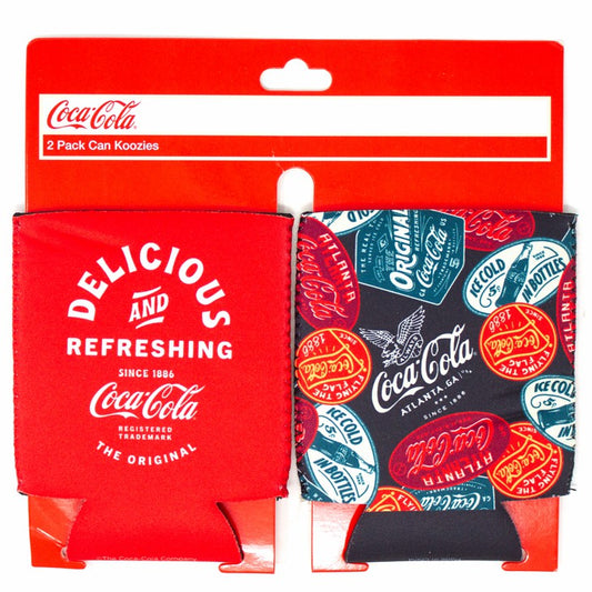 Coca-Cola Red Patches Coozies - 2PK | Coca-Cola Store