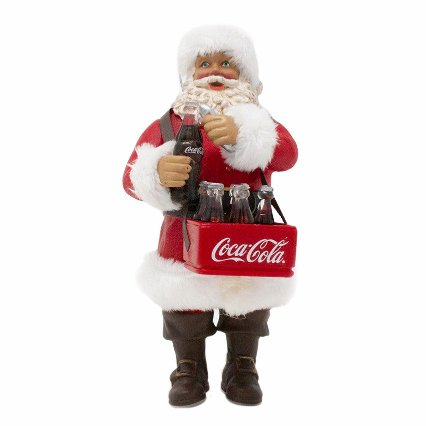 Coca‑Cola Santa Opening Bottle Ornament | Kurt S. Adler Resin Holiday Decor | Coca-Cola Store