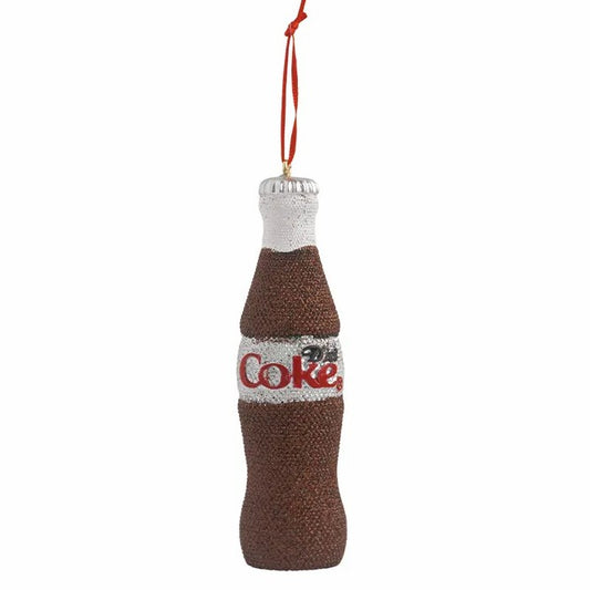 Diet Coke Bottle Beaded Ornament | 4.75" Resin Holiday Decor | Coca-Cola Store