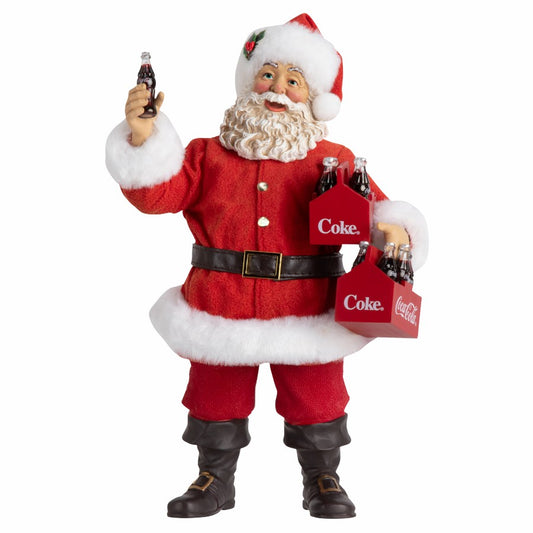Coca-Cola Santa Holding 6 Pack Figurine | Coca-Cola Store