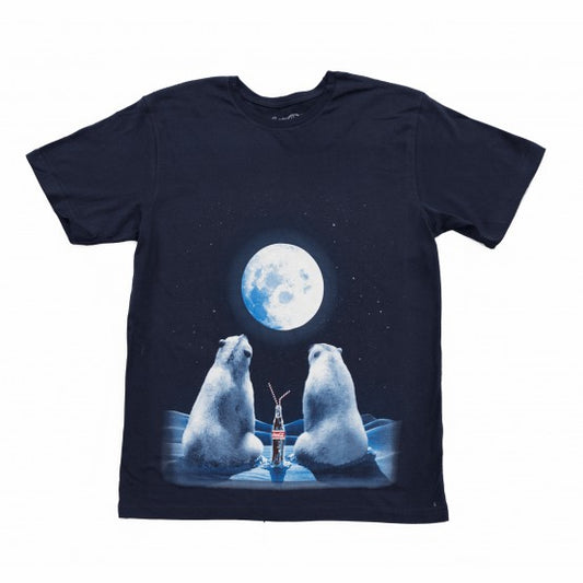 Coca-Cola Full Moon Polar Bear Youth Tee | Coca-Cola Store
