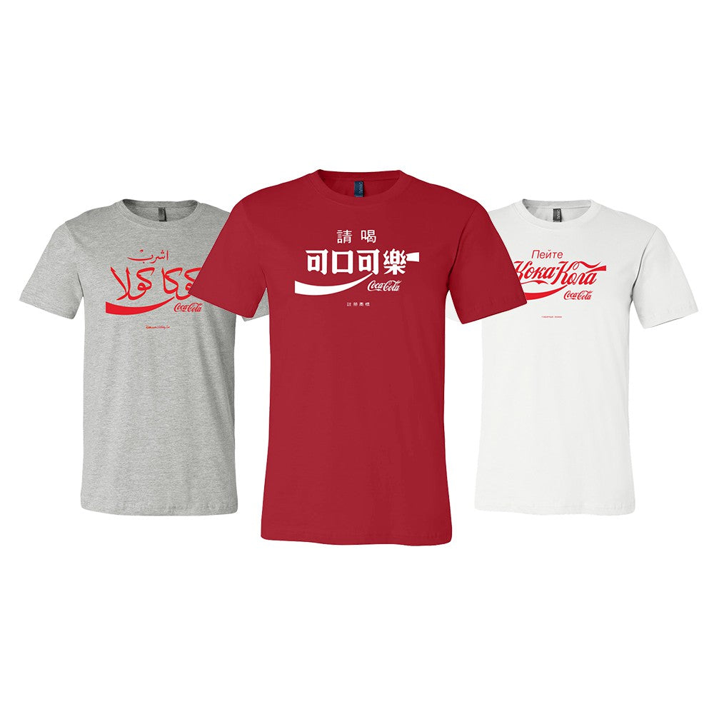 Coca-Cola International Logo Unisex Crew Tee | Coca-Cola Store