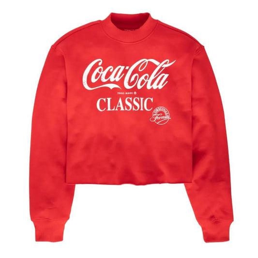 Coca-Cola Classic Women's Pink Crew Fleece | Coca-Cola Store