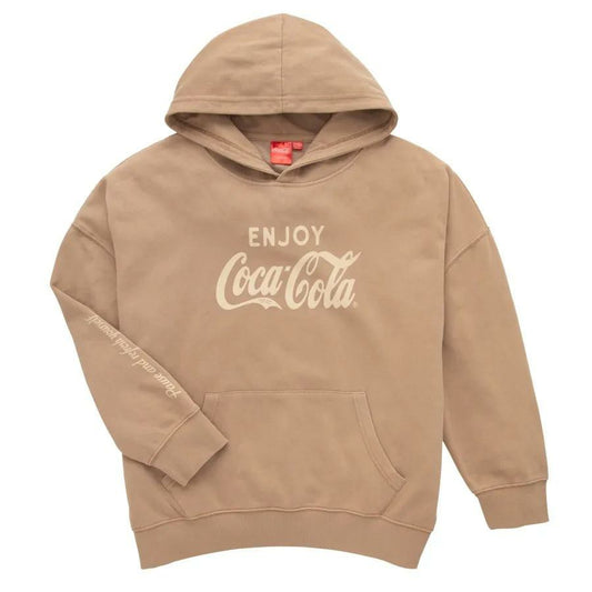 Coca-Cola Tan Enjoy Women's Hoodie | Coca-Cola Store
