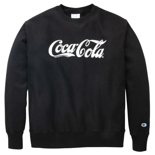 Coca-Cola Champion Reverse Weave Black Unisex Sweatshirt | Coca-Cola Store